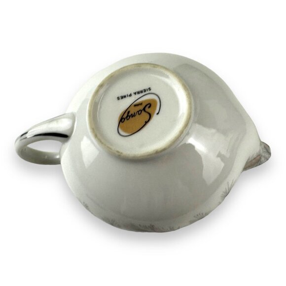 Vintage Sango Sierra Pines Creamer With Pinecone Design EUC - Picture 3 of 7